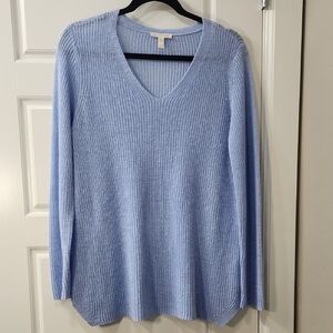 Eileen Fisher Organic Linen V-Neck Sweater - XS